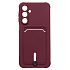 Чехол-накладка - SC304 с картхолдером для "Samsung Galaxy A16 5G" (bordo) (237554)