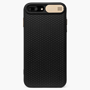 Чехол-накладка - SC193 для "Apple iPhone 7 Plus/iPhone 8 Plus" (black/gold)