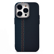 Чехол-накладка Luxo Creative PC для "Apple iPhone 14 Pro" (121) (black/blue) (230961)