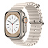 Ремешок - ApW26 Ocean Band Apple Watch 42/44/45/49 mm силикон (ivory white)