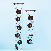 Ремешок - ApW28 Apple Watch 42/44/45/49 mm силикон (003) (прозрачный)