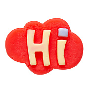 Наклейка - MiZi "Hi" 04 (red) 