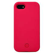 Чехол-накладка - PC001 с LED подсветкой для "Apple iPhone 7/iPhone 8/iPhone SE 2020" (hot pink)