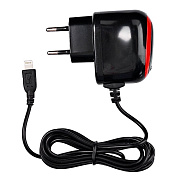 ЗУ Сетевое Brera Classic вилка 2A/10W (Lightning) (black/red)