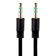 Кабель AUX (папа-папа) Activ Clean Line  100см   (black)