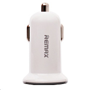 Адаптер Автомобильный Remax RCC201 mini 2USB/5V/2.1A (white)