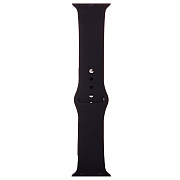 Ремешок - ApW Sport Band Apple Watch 42/44/45/49 mm силикон на кнопке (L) (black)