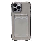 Чехол-накладка - SC276 с картхолдером для "Apple iPhone 13 Pro Max" (black)