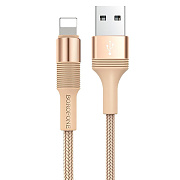 Кабель USB - Apple lightning Borofone BX21  100см 2,4A  (gold)