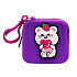 Универсальный чехол-кошелек - силиконовый детский (медведь) (violet) (236673)