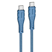 Кабель Type-C - Type-C Hoco X67 Nano PD 60W 100см 3A  (blue)