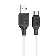 Кабель USB - Type-C Hoco X90 Cool  100см 3A  (white)