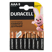 Батарейка AAA Duracell LR03 Basic (8-BL) (80/35280)