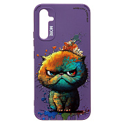 Чехол-накладка - SC335 для "Samsung Galaxy A34"  (кот) (violet) (227135)