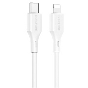 Кабель Type-C - Apple lightning Borofone BX49 PD  100см 3A  (white)