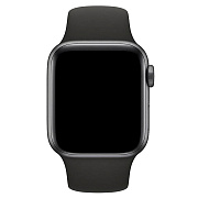 Ремешок - ApW Sport Band Apple Watch 42/44/45/49 mm силикон на кнопке (L) (black)