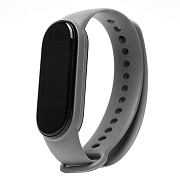 Ремешок - WB13 Xiaomi Mi Band 5/Mi Band 6 силикон на кнопке (регулируемый) (gray)