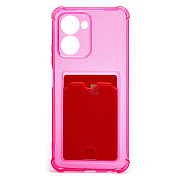 Чехол-накладка - SC276 с картхолдером для "OPPO realme C33" (pink)