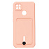 Чехол-накладка - SC304 с картхолдером для "Xiaomi Redmi 10A" (peach) (208517)