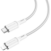 Кабель Type-C - Apple lightning Borofone BX90 PD 20W 100см 3A  (white)