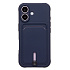 Чехол-накладка - SC304 c картхолдером для "Apple iPhone 16" (dark blue) (234449)