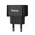 Адаптер Сетевой с кабелем Hoco C70A QC3.0 USB 2,1A/10W (USB/Type-C) (black)