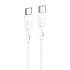 Кабель Type-C - Type-C Hoco X83 60W 100см 3A  (white)