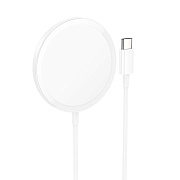 ЗУ Сетевое Беспроводное Hoco CW52 Enjoy SafeMag (white)