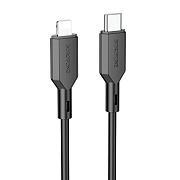 Кабель Type-C - Apple lightning Borofone BX70  100см 3A  (black)