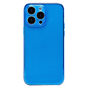 Чехол-накладка - SC344 для "Apple iPhone 14 Pro Max" (transparent/blue) (232020)
