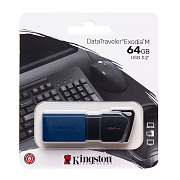 Флэш накопитель USB 64 Гб Kingston DataTravele Exodia M 3.2 (blue/black)