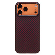 Чехол-накладка Cellis SM009 POSH KEVLAR SafeMag для "Apple iPhone 17 Pro Max" (red)