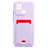 Чехол-накладка - SC315 с картхолдером для "Xiaomi Redmi 10C" (light violet)