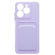 Чехол-накладка - SC337 с картхолдером для "Realme C61 4G Global" (light violet) (236993)