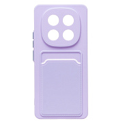 Чехол-накладка - SC337 с картхолдером для "Xiaomi Poco X7" (light violet) (239070)