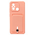 Чехол-накладка - SC304 с картхолдером для "Xiaomi Poco C55/Redmi 12C" (light pink)