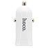Адаптер Автомобильный с кабелем Hoco Z12 2USB/5V/2.4A +lightning (white)