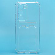 Чехол-накладка - SC276 с картхолдером для "Tecno Spark 40 Pro+" (transparent) (241192)