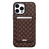 Чехол-накладка - SM022 SafeMag c картхолдером  для "Apple iPhone 13 Pro Max" (coffee)