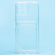 Чехол-накладка - SC276 с картхолдером для "Huawei Honor X8" (transparent)