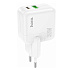 Адаптер Сетевой Hoco C111A PD QC3.0 USB/Type-C 30W (white)