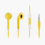 Проводные наушники с микрофоном вкладыши - MD827ZM Jack 3,5  (yellow)