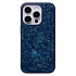 Чехол-накладка - PC071 POSH SHINE для "Apple iPhone 15 Pro" россыпь кристаллов (ice blue) (231611)