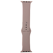 Ремешок - ApW Sport Band Apple Watch 42/44/45/49 mm силикон на кнопке (L) (light grey)