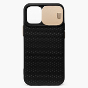 Чехол-накладка - SC193 для "Apple iPhone 12 mini" (black/gold)