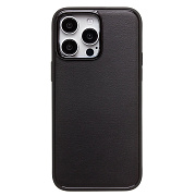 Чехол-накладка - PC084 экокожа для "Apple iPhone 15 Pro Max" (black) (227439)