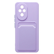 Чехол-накладка - SC337 с картхолдером для "Honor 200" (light violet) (233702)