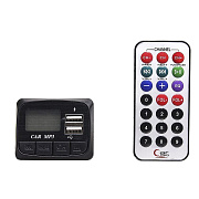 Автомобильный FM-трансмиттер - M-644  2USB, mini jack 3,5 мм (black)