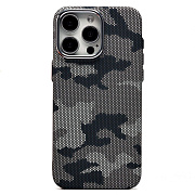 Чехол-накладка Luxo Creative PC  для "Apple iPhone 15 Pro Max" (126) (black/gray)