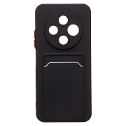 Чехол-накладка - SC337 с картхолдером для "Tecno Spark 30C 4G" (black) (237703)